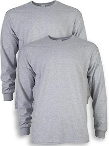 Camiseta de manga larga deportiva para hombre con estampado personalizado de popelina de algodón 100% para temporada de otoño talla 6XL-transpirable e informal - Product Image 5