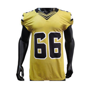 Maillot d'entraînement de football américain Chemise de sport Équipe personnalisée Tops brodés Maillot de football américain à vendre - Product Image 1