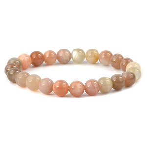 Pulsera de Cristal de Piedra Lunar Natural para la Intuición y el Equilibrio Emocional, Joyería de Piedras Preciosas Curativas - Product Image 3