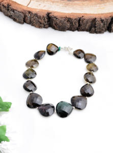 Cuentas facetadas de turmalina multicolor en forma de pera, piedras preciosas naturales para la elaboración de joyería fina, de 12x13 a 16x16 mm - Product Image 3