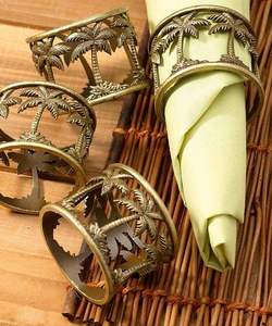 Rond de serviette en métal de qualité supérieure pour le réglage de la table de banquet de mariage haut de gamme avec une élégante touche de design artistique fait main - Product Image 1