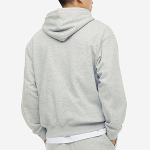 Pull Streetwear en coton de vente chaude sweat à capuche de couleur unie vierge personnalisé avec logo personnalisé - Product Image 5