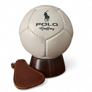 Ballon de polo Geoffrey ARENA Pro blanc - PU synthétique, fibre artificielle, uni, léger, durable, taille adulte, accessoire de jeu emballé - Product Image 1