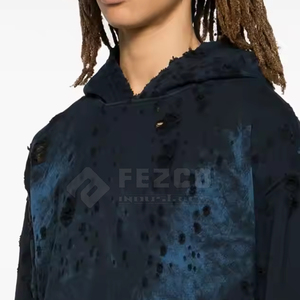 Nouvel Arrivage – Sweats à Capuche Homme Effet Vieilli, Respirants et Confortables, 100% Coton, Personnalisables, Faible MOQ, Prix de Gros pour la Saison Hivernale - Product Image 5