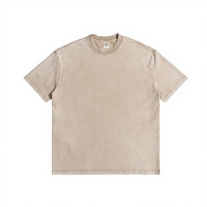 Conjunto de Camiseta y Pantalones Cortos de Algodón 100% Lavado al Ácido de Alta Calidad, Ropa Personalizada para Hombre, Hombros Caídos, Estampado Oversize - Product Image 1