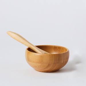 Bols de nourriture pour enfants bol d'alimentation pour bébé en bambou naturel meilleur prix gros ensemble de service pour le dîner pour enfants - Product Image 2