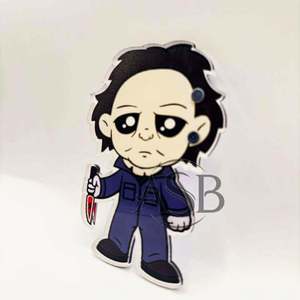 Halloween Custom Logo Acrylic <b>Eyelash</b> Tiles With <b>Magnets</b> For Tweezers Custom Logo Horror Cartoon Character Lash Tiles - Product Image 3