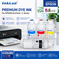 Encre à base d'eau CMYK InkLab 1000 ml compatible avec les imprimantes à jet d'encre de la série L L110 L130 L210 L220 L310 L311 L313 L315
