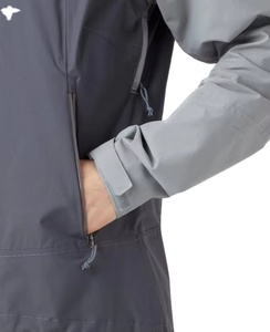 Chaqueta Softshell deportiva personalizada Unisex para hombre y mujer, de talla grande, elegante diseño liso, resistente al viento, impermeable, transpirable, de punto - Product Image 6