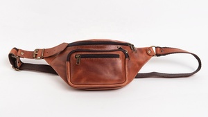 Hip <b>Bag</b> Leather Waist Wallet Unisex Fanny Pack <b>Men</b> Women Gift for Her Daily Travel LWB-0013C - Product Image 6