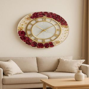 Handmade Epoxy Resin Hanging Needle Wall <b>Clock</b> Modern Artistic Decorative Timepiece for Home Office Living Room Unique Wall Art - Product Image 6