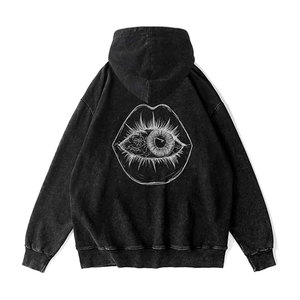 Sudadera Unisex Y2K Lisa para Hombre, Estilo Vintage, Lavada al Ácido, Informal, para Calle, Otoño, Ecológica - Product Image 5