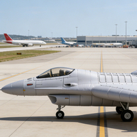 Grand modèle d'avion gonflable personnalisé pour exposition extérieure, en tissu PVC durable résistant aux intempéries, conception haute visibilité