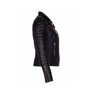 Chaqueta de cuero para mujer de etiqueta privada con su propio LOGOTIPO, buen material, personalizado, el mejor material, servicio ODM - Product Image 5