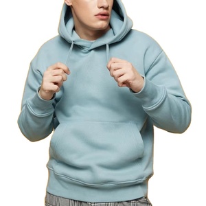 Sweat à capuche sport pour homme en coton 100% de qualité supérieure, logo personnalisé brodé, tissu polaire écologique pour l'hiver 2026 - Product Image 3
