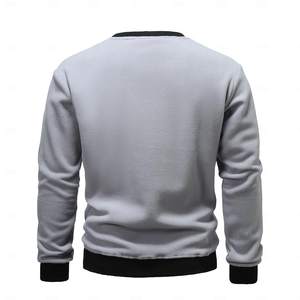 Nouveau sweat-shirt à col rond pour homme en jersey 100% coton biologique, décontracté, uni, écologique, grande taille pour l'hiver - Product Image 2