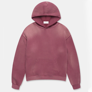 Sweat à capuche oversize pour homme, en molleton 100% coton, coupe vintage, imprimé numérique, design classique, style streetwear hiver, grammage lourd - Product Image 1