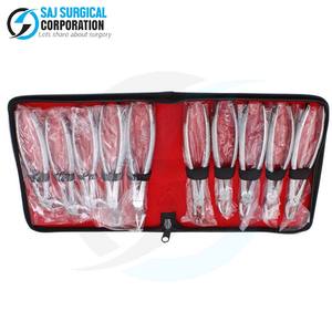 Pinces dentaires pédiatriques certifiées CE Kit 10 pièces en acier inoxydable de petite taille pour l'extraction de dents SAJ chirurgical - Product Image 5