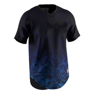 เสื้อเบสบอลสไตล์สตรีทแวร์ลำลอง ทรงเท่ห์ เหมาะสำหรับการฝึกซ้อมในฤดูร้อน ผลิตจากผ้าโพลีเอสเตอร์ตาข่ายยืดได้สี่ทิศทาง 100% - Product Image 1