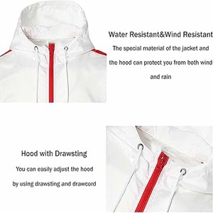 Chaqueta cortavientos ligera con panel gris personalizada al por mayor para hombre chaqueta impermeable para la lluvia al aire libre fabricada por Dress Sports - Product Image 5