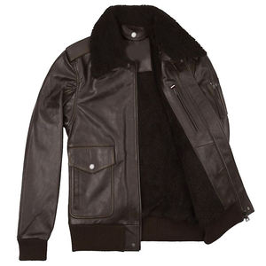 Veste en cuir pour homme, prix compétitif, sur mesure, dernier design, vente en gros, votre propre logo, nouveau style, veste en cuir pour homme - Product Image 1