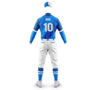 Maillot de baseball vert pour homme, manches longues, col boutonné, polyester anti-humidité, uniforme toutes saisons, coupe classique, numéros d'équipe - Product Image 6
