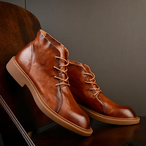 Chaussures décontractées légères avec semelle absorbant la transpiration et structure flexible, chaussures de tous les jours pour hommes, chaussures en cuir - Product Image 2