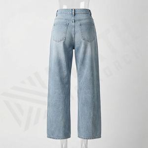 <b>Women's</b> <b>Summer</b> Casual Oversize Denim Pants Breathable Regular Pockets <b>Jeans</b> Comfortable Fit Plus Size <b>Women</b> <b>Jeans</b> Wholesale - Product Image 2