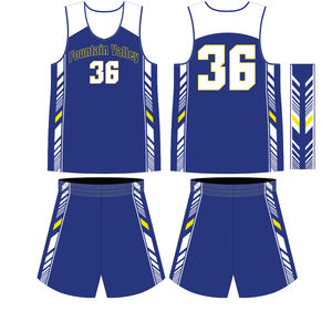 Conjuntos de uniformes de baloncesto de poliéster personalizados de alta calidad que admiten equipos de todos los tamaños al por mayor - Product Image 6