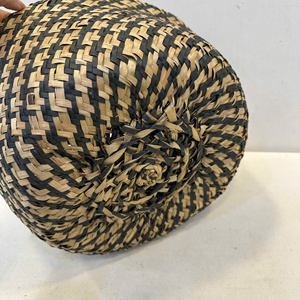 ตะกร้าอเนกประสงค์ทรงกลมจากหญ้าทะเล หรูหรา เป็นมิตรกับสิ่งแวดล้อม - Product Image 2