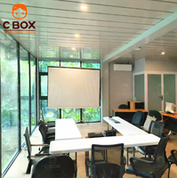 Vente chaude Salon Bureau Conteneur Pliable De Luxe Plat Pack Salle De Réunion Extérieure