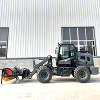 YUANXING Chargeur articulé télescopique frontal diesel 4x4, mini-chargeur compact sur roues, pièce de machine, Chine