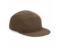 Casquettes de camping à 5 panneaux non structurées de haute qualité, à visière plate, avec boucle, personnalisables, unies, vierges, pour la pêche, la randonnée, le camping