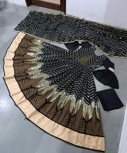 Diseñador elegante Georgette Lehenga Choli con Dupatta Bordado Secuencia Trabajo Ropa étnica india y pakistaní para ropa de fiesta ApparelGarment - Product Image 2