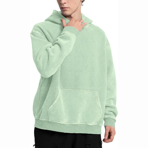 Sudadera con Capucha de Forro Polar Grueso para Hombre, Diseño de Logotipo Personalizado, Corte Regular, Invierno, Fabricación ODM de Alta Calidad, Mezcla de Algodón - Product Image 2