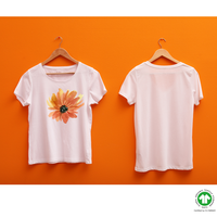 Cou T-shirts Hommes Femmes Enfants Unisexe Bio Orange Couleur T-shirts Hommes AIRism Coton Crew