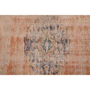 Alfombra de lana naranja y Beige, área grande, 9x12, diseño de retazos rectangulares rústicos para dormitorio, sala de estar, pasillo, Material PP con respaldo de látex - Product Image 5