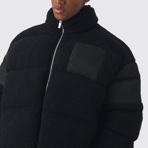 Veste d'hiver matelassée pour homme, style vintage, taille XL, avec logo brodé, 100% polyester, pour la saison printanière, fabrication OEM personnalisée - Product Image 3