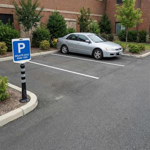 Juego de Delimitadores de Doble Cara para Estacionamiento de Invitados, Color Negro, para Sistemas de Gestión de Estacionamientos - Product Image 2