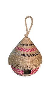 สินค้าขายดีประจำปี 2025 บ้านสัตว์เลี้ยงทำมือ กรงนกจากหญ้าทะเล แขวนกิ่งไม้ เป็นมิตรกับสิ่งแวดล้อม - Product Image 6