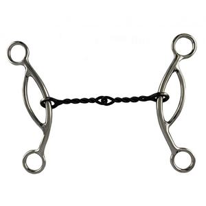 Durable Sweet Iron Snaffle Bit Anillo doble Articulación única Producto de caballo Premium - Product Image 3