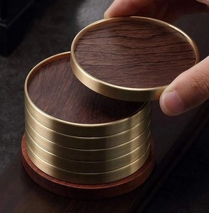 Top Products 2026 Metal Coasters <b>Mats</b> Wholesale Tableware Coasters Home Kitchen Decoration Decor for Luxury Drinks Coasters <b>Mats</b> - Product Image 2