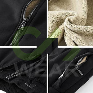 ชุดวอร์มผ้าฟลีซหนาสำหรับผู้ชายชุดวอร์มมีฮู้ด2ชิ้นมีให้เลือกทุกสีและทุกขนาด - Product Image 3