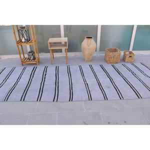 Alfombra de 4.1x11.5 pies, Alfombra turca tipo runner, Alfombra gris con motivos de plantas y árboles - Product Image 3