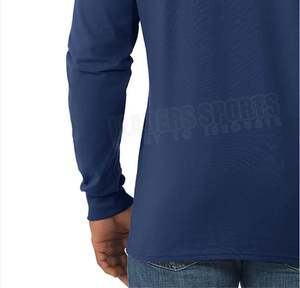 Recién llegado, camisetas lisas de algodón para hombre, camiseta de manga larga de diseño único de tela cómoda de alta calidad - Product Image 5