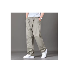 Pantalones holgados básicos para todos los días para hombre, pantalones informales holgados, cintura elástica, ligeros, servicio OEM disponible a granel, precio barato - Product Image 5