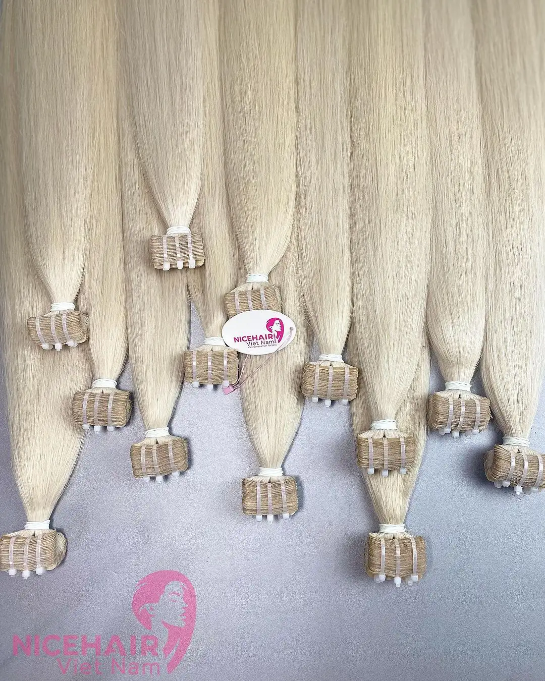 Wholesale Various Length Options Tape Hair Remy Hair Extensions No Chemical No Silicone Made In Vietnam