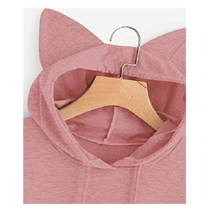 Sweat-shirts à capuche oversize imperméables en molleton 100 % coton, imprimés, élégants, collection hiver décontractée, pour femmes, orientés vers l'exportation - Product Image 3