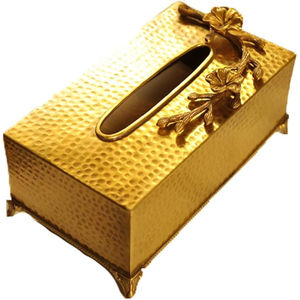 Caja de pañuelos de diseño Rectangular de Metal dorado de diseño elegante, venta al por mayor, decoración del hogar, accesorios de baño, uso en la cocina al precio más barato - Product Image 5