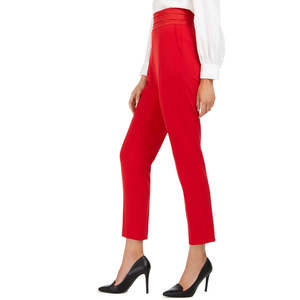 Pantaloni Trench Rossi Slim-Fit da Donna Calvin Klein, Vita Alta, Antirughe, Stile a Matita, Eleganti per l'Ufficio - Taglia 10 - Product Image 3